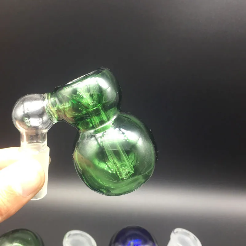 Bols de cendrier en verre de fumée mâle femelle 14mm 18mm Joint couleurs bleu/vert AshCatcher pour les plates-formes pétrolières Bongs d'eau