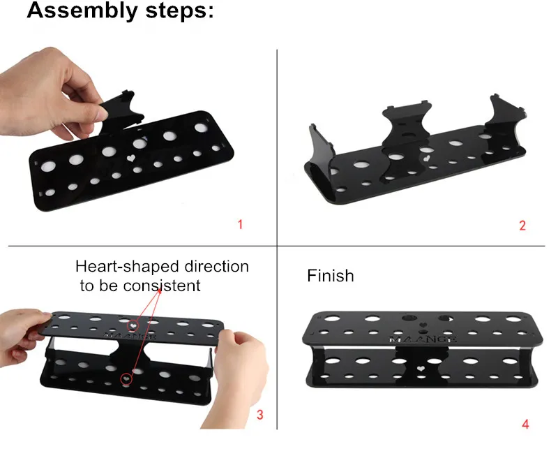 아크릴 메이크업 브러시 홀더 주최자 건조 랙 선반 저장 케이스 상자 메이크업 브러쉬 디스플레이 스탠드 화장품 도구