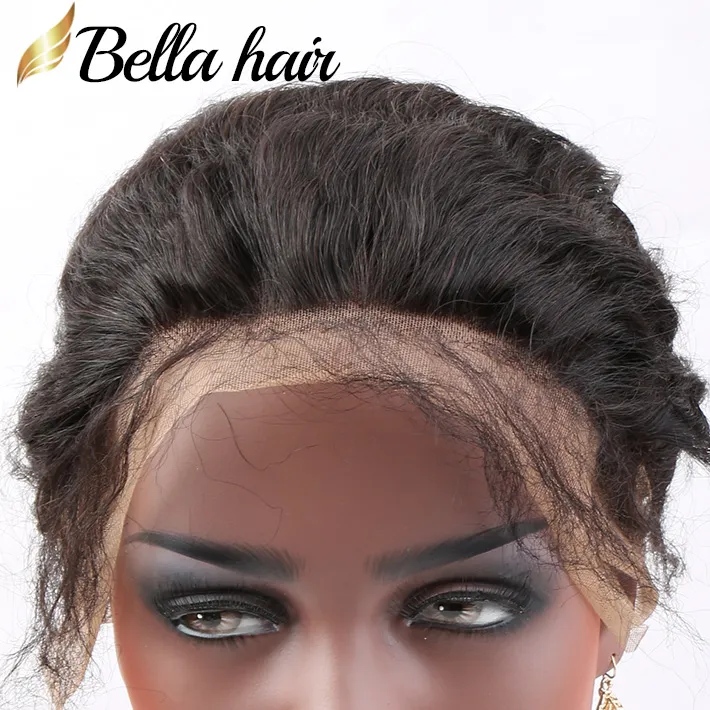 360 Lace Frontal Virgin Hair 22x4x2 Wave Wave 100 ٪ Remy Hush Hair Weaves Frontal للنساء السوداء مسبقًا مع هدف الشعر الطبيعية Bella Bella