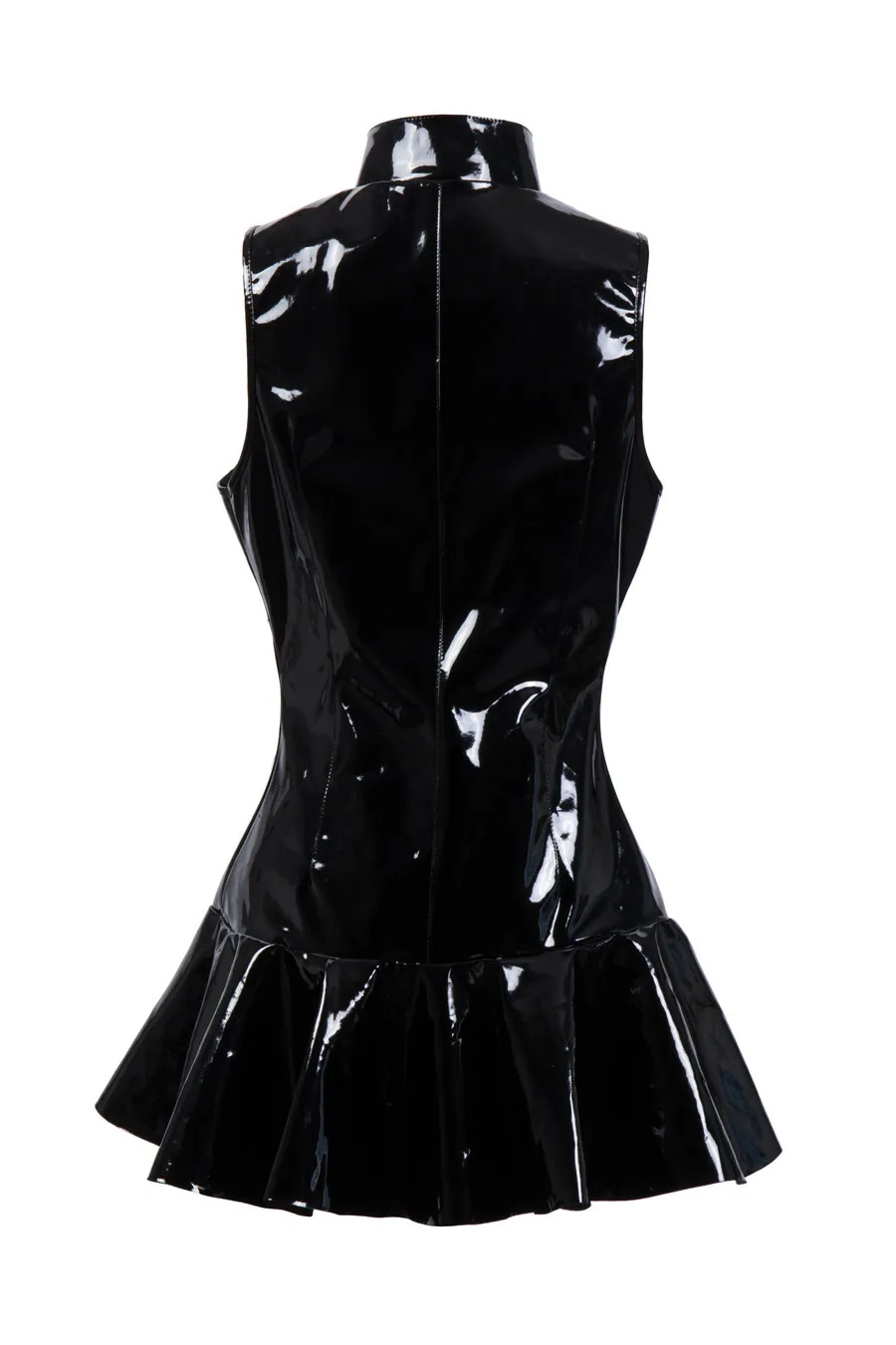 S-XXL 플러스 사이즈 여성 뜨거운 섹시한 라텍스 바디콘 드레스 PVC 섹시 란제리 캣츠 리 터스 드레스 테디 의상
