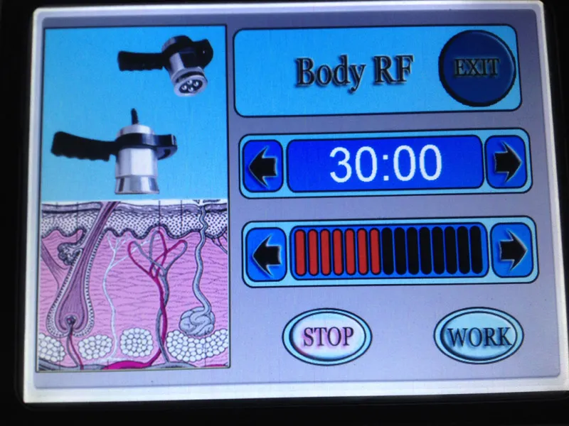 Touch Screen 40K Cavitazione ultrasonica scolpitura del corpo dimagrante vuoto RF pelle Macchina il sollevamento del corpo