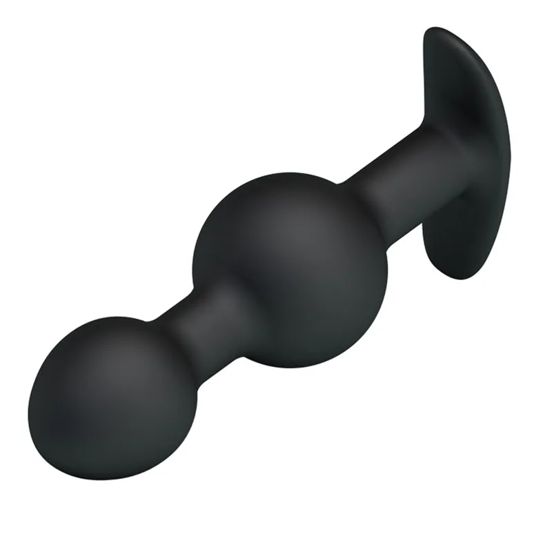 Pleasage adulte anal perles bouchons Black Silicone Butt Plug 104x26mm Anus Muscles Trainer Femmes Sex Toys4213675
