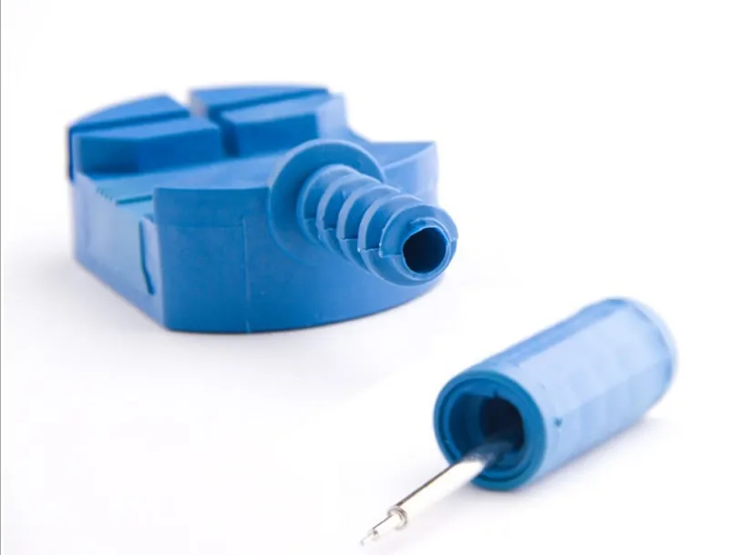 Ganze-Uhr Band Link Pin Remover Strap Einsteller Opener Reparatur Uhrmacher Werkzeug Mit Blau Kunststoff Material Drop Whole297Y