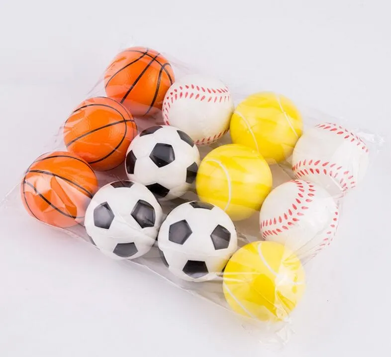 Nouveau ballon de pression jouet football basket-ball ballon en polyuréthane 6.3 cm balles de pression solides jouet de décompression pour enfants balle éponge GC11