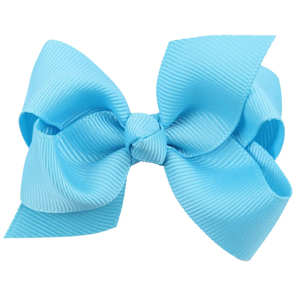 Hair Bows Hairpins Korean 3 INCH Grosgrain Ribbon Hairbows Baby Girl Accessories With Clip Boutique Ties HD32012278295