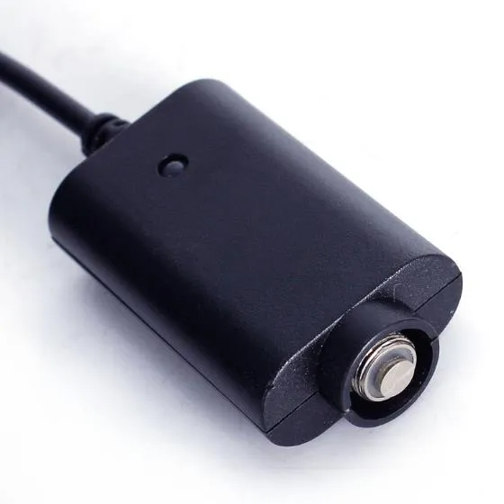 Elektroniska cigaretttillbehör USB Laddare Tillbehör Ångrök Svart Universal Round Head Rökning Device Data Cable