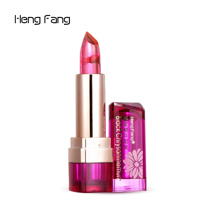 Piękno nawilżający szminki kwiaty Przebarwienia Jelly Lip Stick Profesjonalny makijaż z lustrzaną pielęgnacją wargi Temperatura Zmień wilgotność
