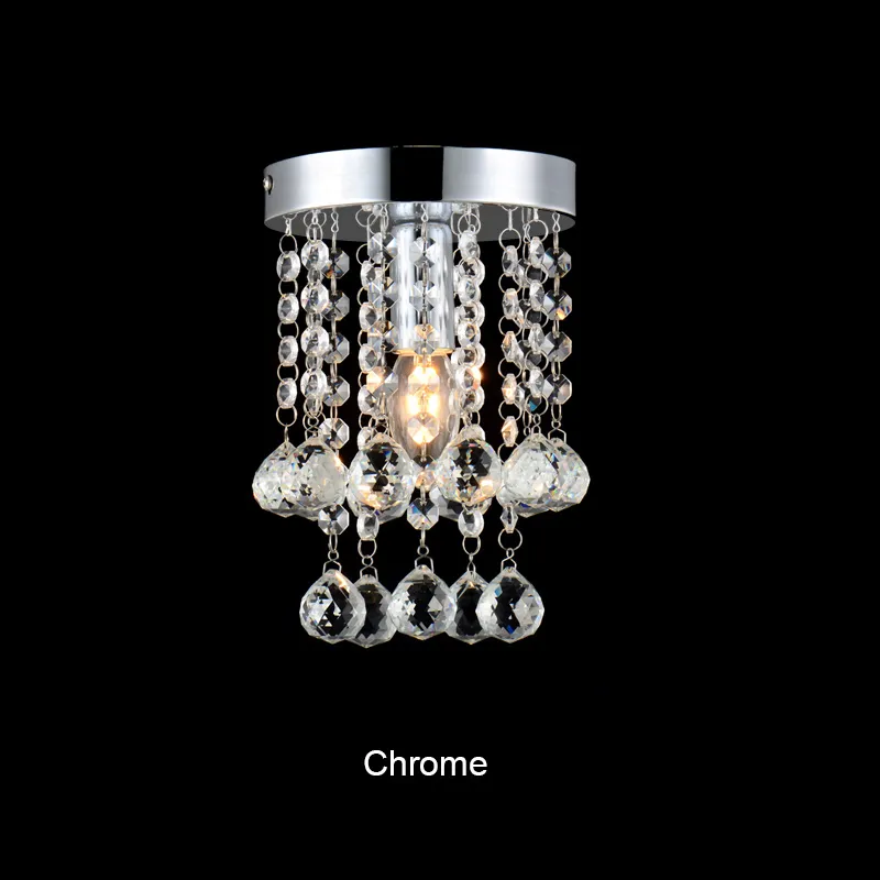 Lustre en cristal de luxe éclairage meerosee éclairage lustre chromé luminaires livraison gratuite MD3038 D150mm H230mm nouvelle mode