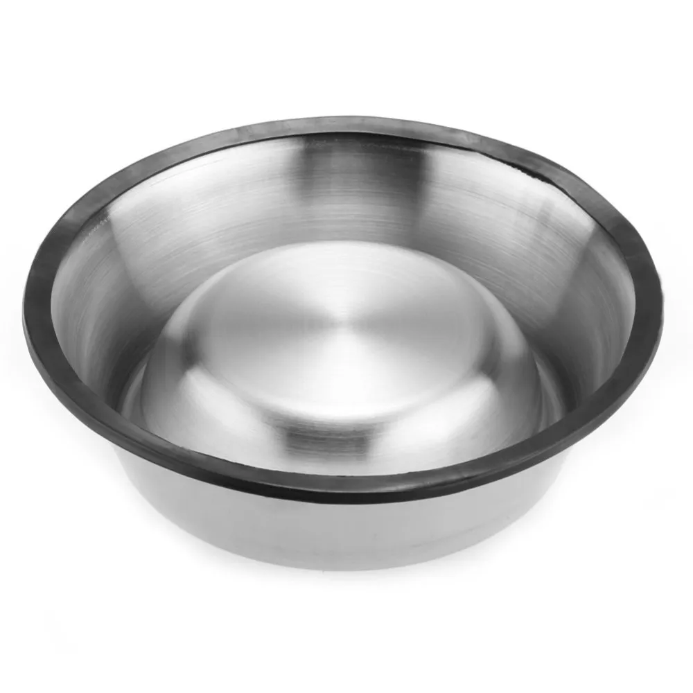 Husdjur no-tip hund skål rostfritt stål standard husdjur hund valp katt mat eller dryck vatten skål skål 77