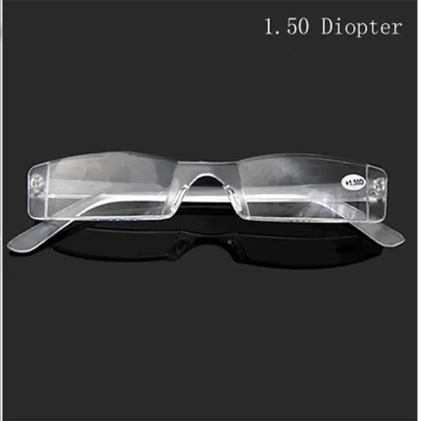 Hot Clear Rimless Glasses Glass Metal Temple 1.00 a 4.00 dioptrías nm2 envío gratis