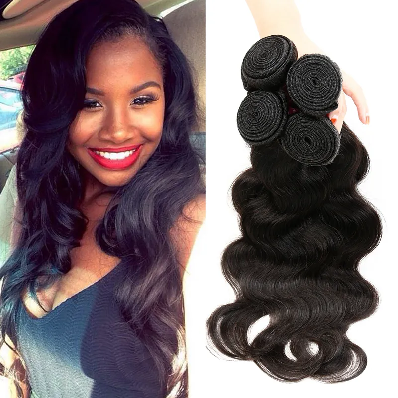 Mysig Brazilian Body Wave Hair Weave Extensions 6 buntar Obearbetade Virgin Brazilian Body Wave Hair Deals 600g remy Human Hair Extensions