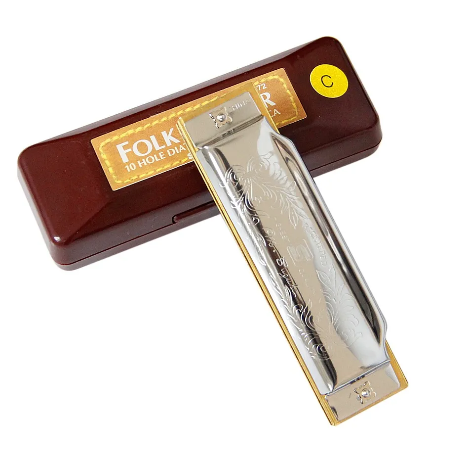 Suzuki Folkmaster 1072 C Standard Beginner Diatonic Blues Harmonica