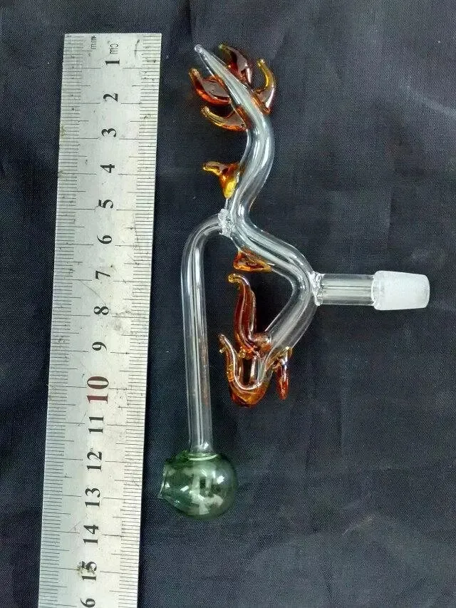 Accessori bong in vetro da bruciatore solitario, tubi di vetro di vetro a olio unici tubi tubo di vetro piatti di olio di vetro fumando con contagocce