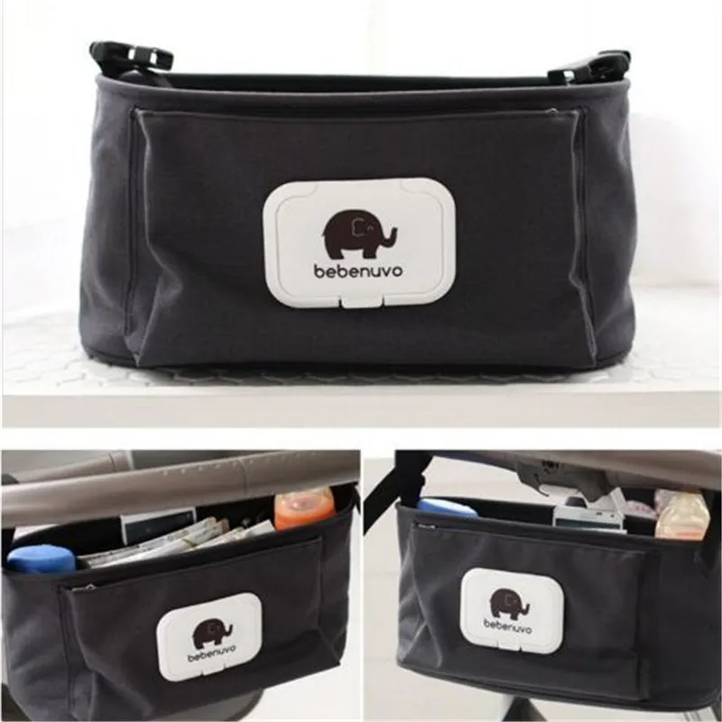 Baby Stroller Organizer Bag Universal Travel Pram Hanging Basket Waterproof Buggy Storage Black From York xu 13.19 DHgate.Com