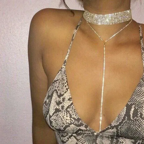 Kristal Gerdanlık Kolye 2017 Kadınlar Için Lüks Bildirimi Chokers Kolye Trendy Tıknaz Boyun Aksesuarları Moda Mücevher Ucuz