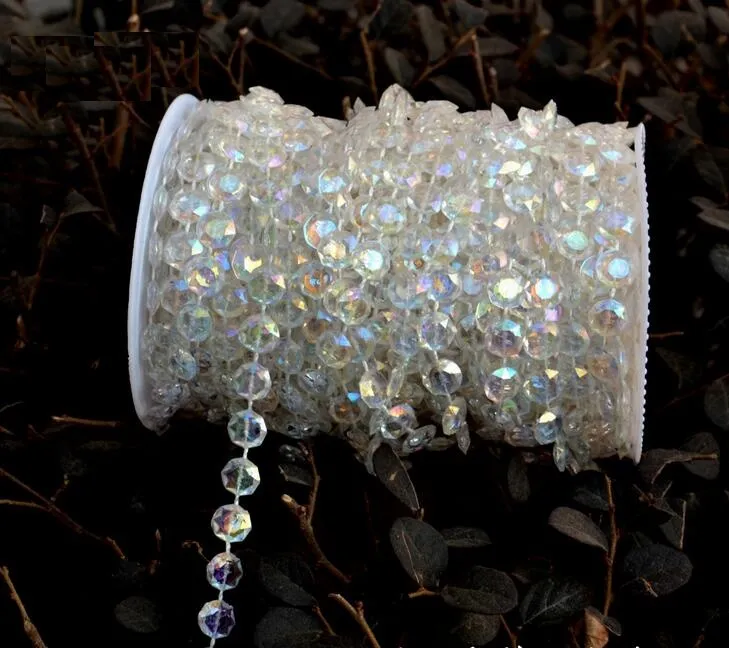 Whole30 Meters Diamond Crystal Acrylic Beads Roll Hanging Garland Strand Wedding Birthday Christmas Decor DIY Curtain WT0529885912