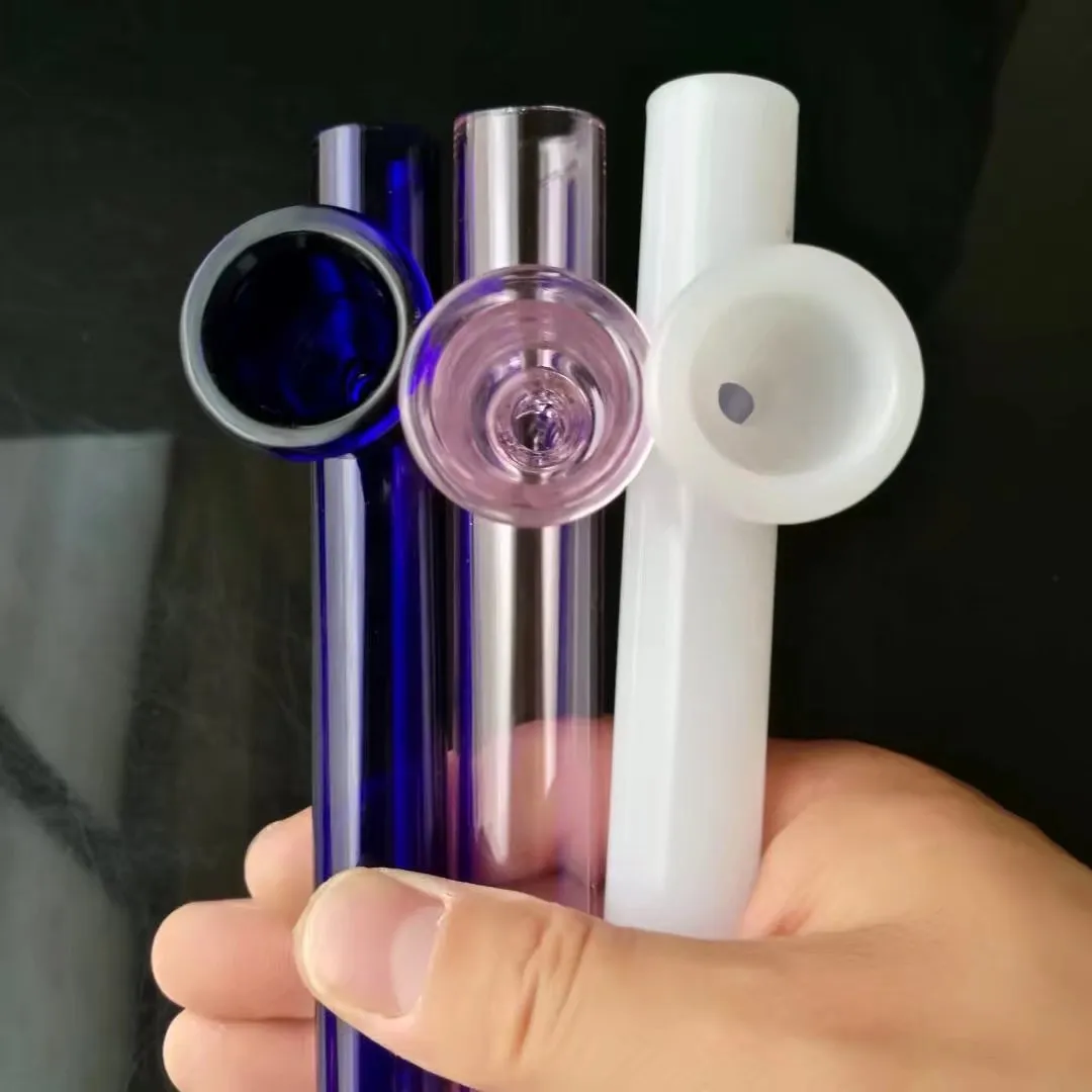 Nuovo tubo a imbuto colorato Narghilè di vetro all'ingrosso, accessori tubi di acqua di vetro, spedizione gratuita