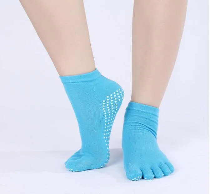 2017 women cotton socks Ladies Professional Yoga socks antislip 5 toe socks cotton 5 toe dance YOGA sock