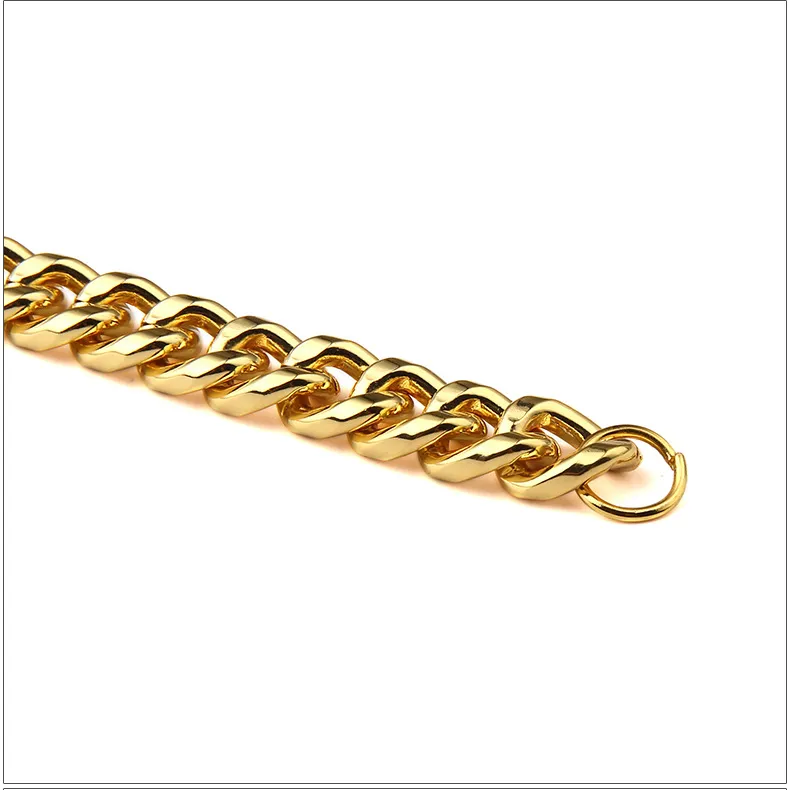 Hommes Hip Hop bijoux mode chaîne en or à la mode pour hommes bijoux 18k véritable plaqué or collier serpent chaîne