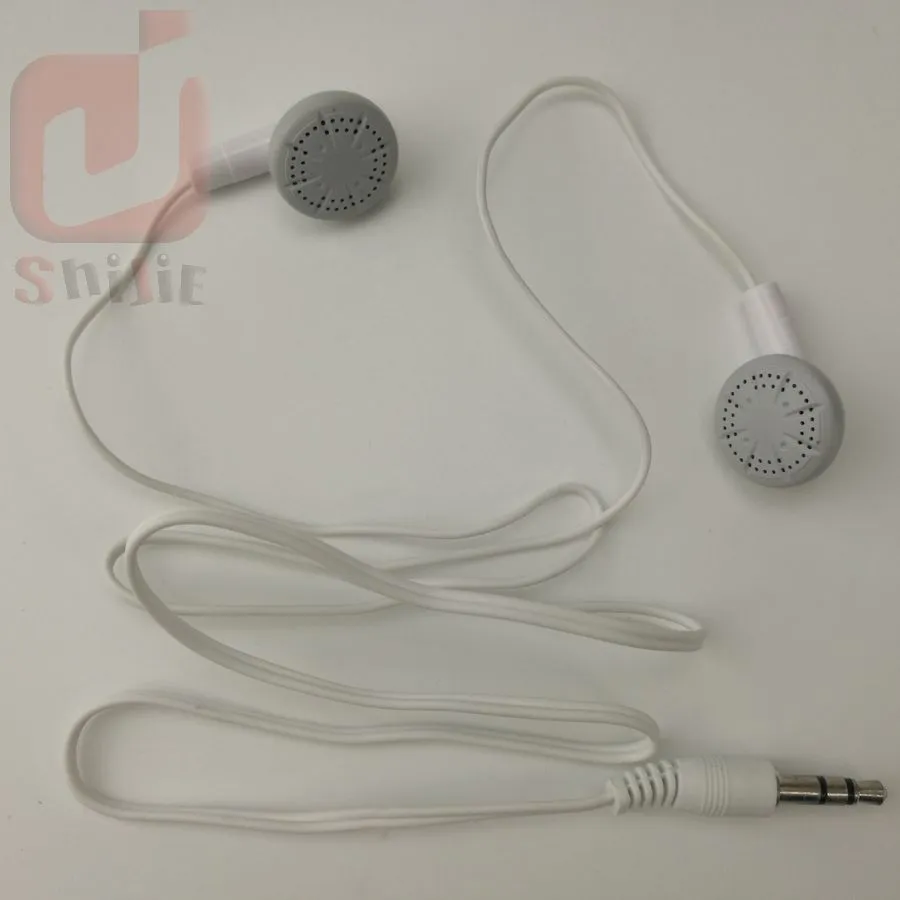 Bedrijf cadeau mini draagbaar in-ear oortelefoon mp3 speler oortelefoon goedkoop voor muziekspeler tablet mobiele telefoon met OPP-tas 500ps