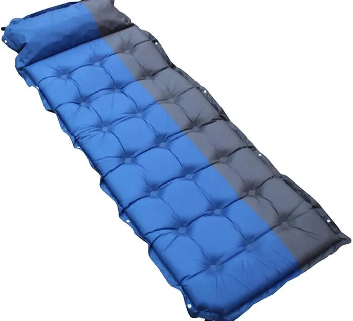 Matelas d'air extérieur tapis d'air gonflable étanche à l'humidité lit de Camping coussin d'air coussin de couchage avec oreiller