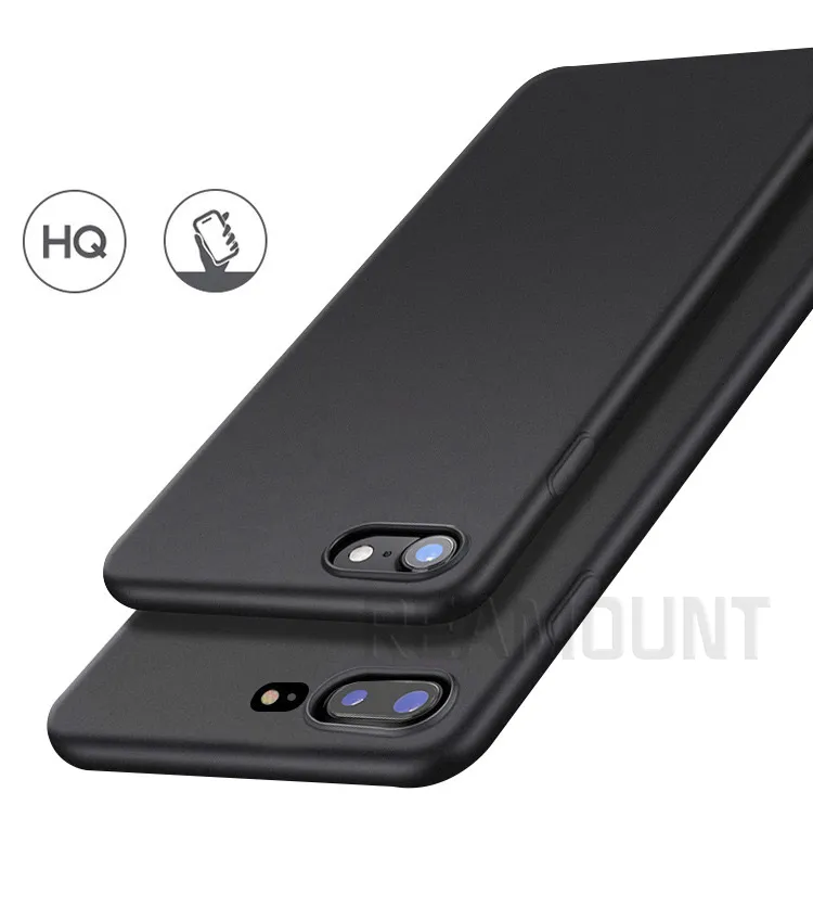 100st CANADE CASE Alla bildtryckt Soft Black TPU-fodral till iPhone 7 7 Plus Personlig 2D-utskriftskåpa för iPhone X