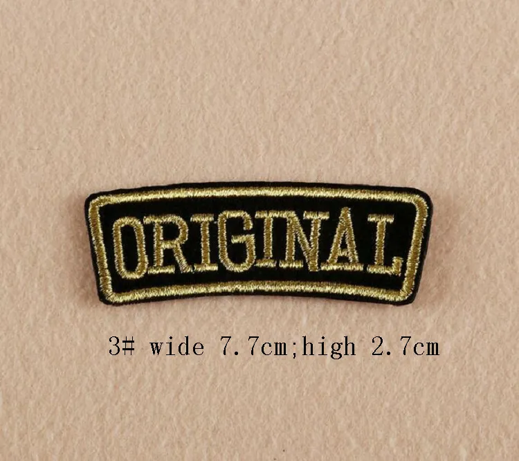 Fer sur patchs bricolage brodé Patch autocollant pour vêtements vêtements tissu Badges couture cool original design336I