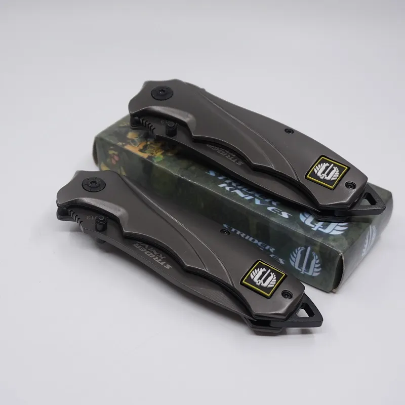 Strider Bıçaklar Tam Titanyum Katlanır Pocket Knife Açık İşlevli Kamp EDC Araçları 5Cr13 Çelik Blade Avcılık Survival Taktik Bıçak