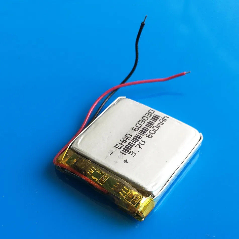 3.7 v 600mAh 리튬 중합체 재충전 전지 LiPo 세포 힘 MP4 헤드폰 DVD GPS 이동 전화 사진기 PSP Toys 603030