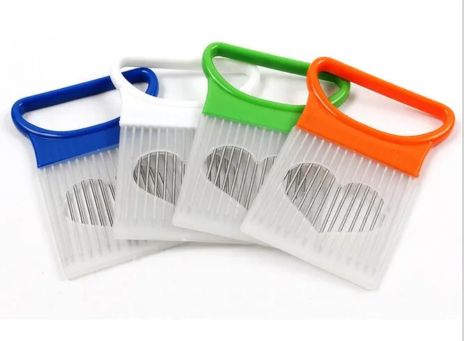 Convenient Kitchen Cooking Tool Onion Tomato Vegetable Slicer Cutting Aid Guide Holder Fruit Slicing Cutter Gadget