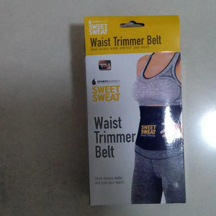 2017 Hot Sweet Sweat Premium Midja Trimmer Män Kvinnor Bälte Slimmer Övning AB Midja Wrap med Color Retail Box