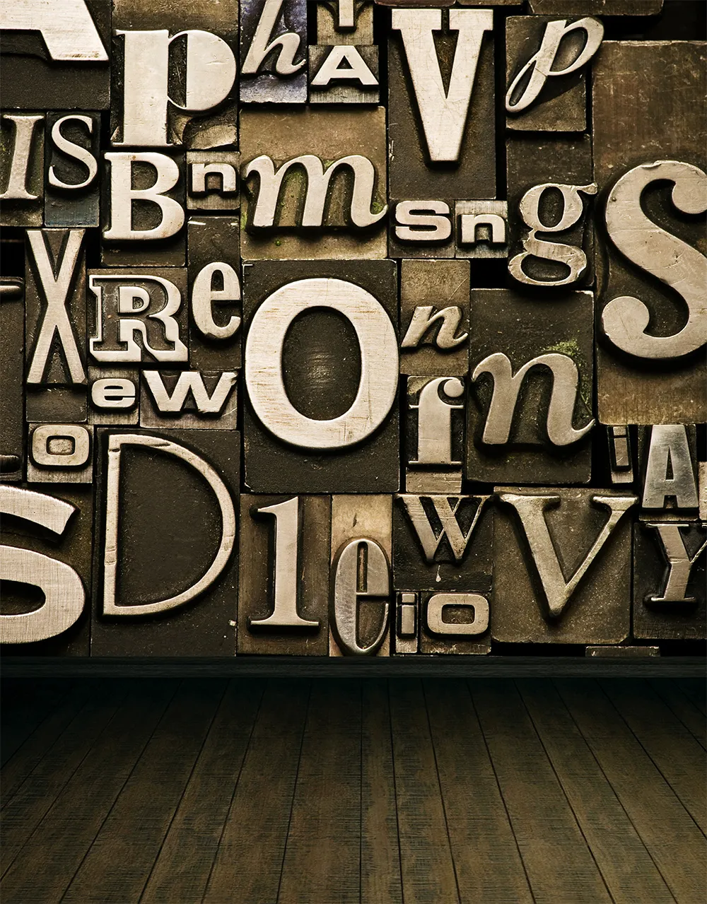 Vintage Wooden Floor And Decor Hours Alphabets Wall Photography