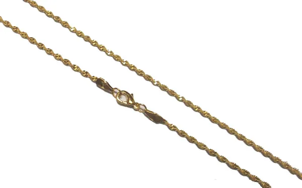 Cadenas de collar de oro de / lote 16 pulgadas para el regalo de joyería de moda de artesanía de bricolaje GO15 GO15 GRATIS ShIPP