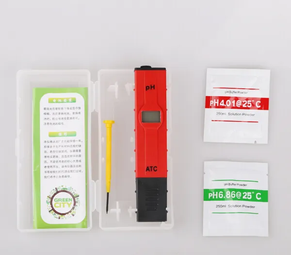 Nuovo misuratore digitale PH ATC LCD portatile con penna tester acquario, piscina, acqua, vino, urina