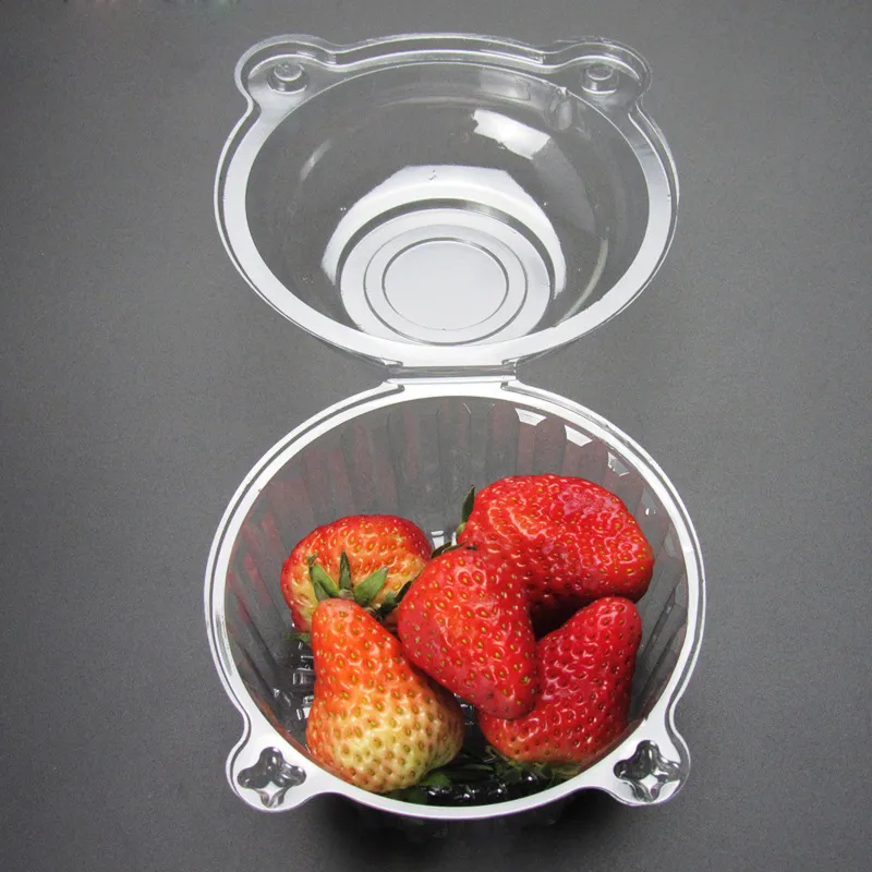 Plastic Cupcake Cake Muffin Dome Case Disposable Fruit Salad Holder Boxes Container Packaging Box