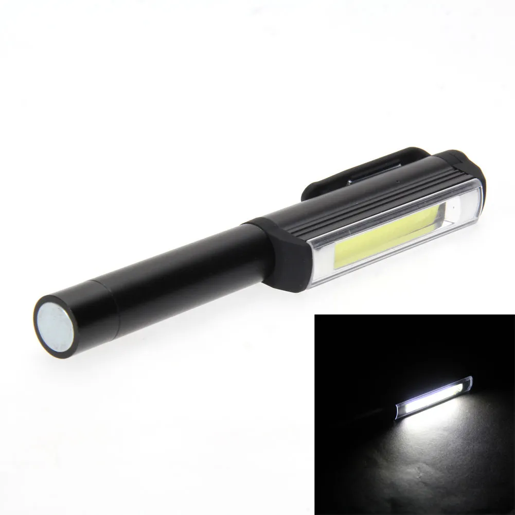 Lighting 300LM Aluminum LED COB Pen Pocket Torch Magnetic Inspection Work Lamp Surgical Doctor Emergency Reusable