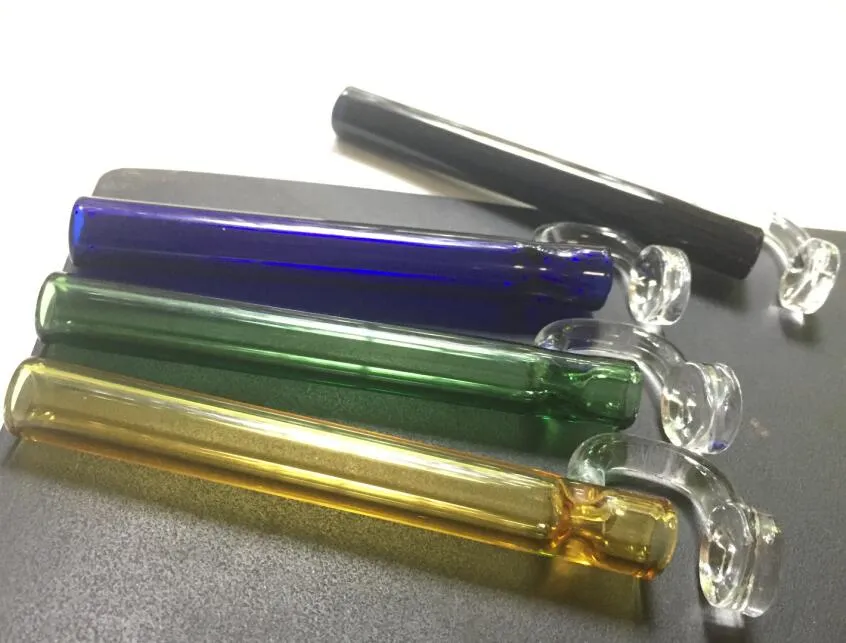 Glass Hand Water Pipe Oil Burner Pipes CONCENTRATE TASTER Wax Smoking Dabber Tube for Dab Rigs Bongs