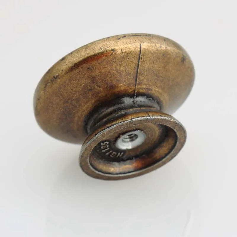 Dia 40mm antique laiton tiroir armoires de cuisine boutons tire vintage bronze commode porte poignées bouton rustico rétro meubles knobs256G