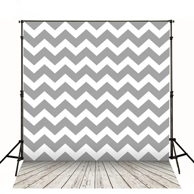 Grey Chevron Photography Back Drops Wooden Floor Digital Printed Vinyl Background for Kids Baby Photographic Backdrops Props 5x7ft