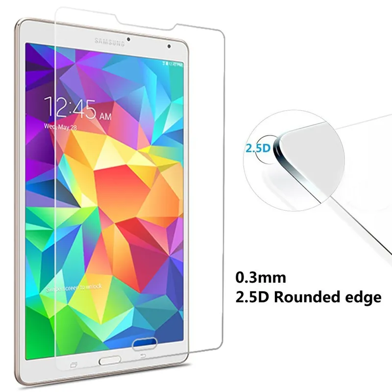 50 sztuk Dowód wybuchu 9h 0.3mm Ochraniacz ekranowy Szkło Hartowane do Samsung Galaxy Tab S 8.4 T700