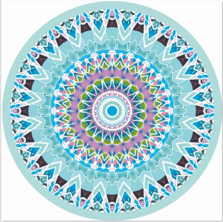 .Round Mandala Beach Handdoeken Gedrukt Tapijt Hippy Boho Tafelkleed Boheemse Strandhanddoek ServiëThoes Strand Sjaal Wrap Yoga Mat DHL GRATIS