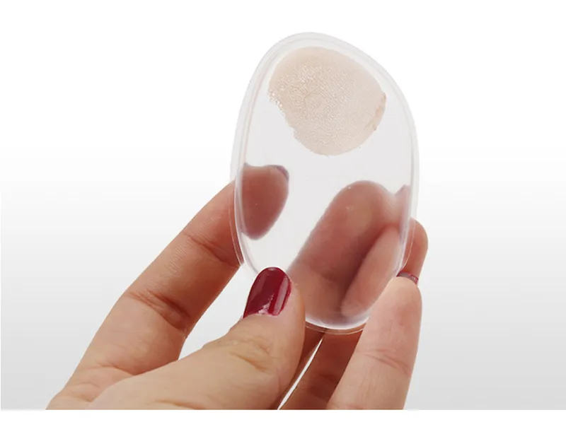 Top Calidad Clear Powder Puff Transparent Silicone Fac Fundación Herramienta Blender Bbender BB Crema Maquillaje Herramientas