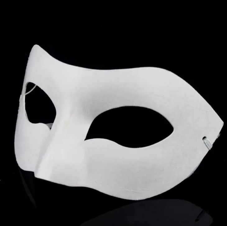 DIY handmålade vit maskkrona fjäril blank papper mask masquerade cosplay mask barn rita parti masker rekvisita
