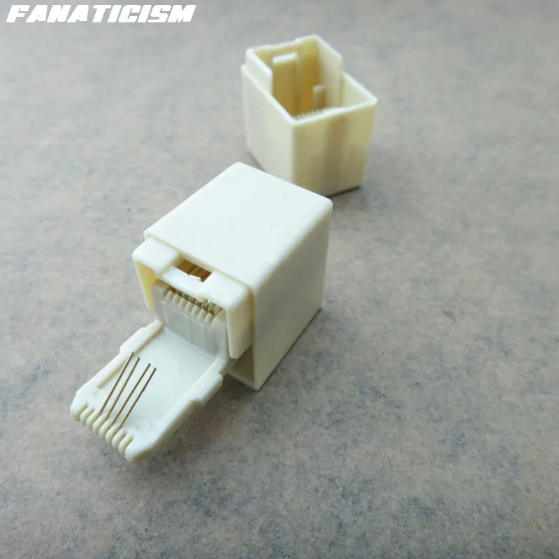 Top Quality Modular Telephone Cable Extender Plug For 6P4C And 6p2C RJ11 Eps Connector Joiner