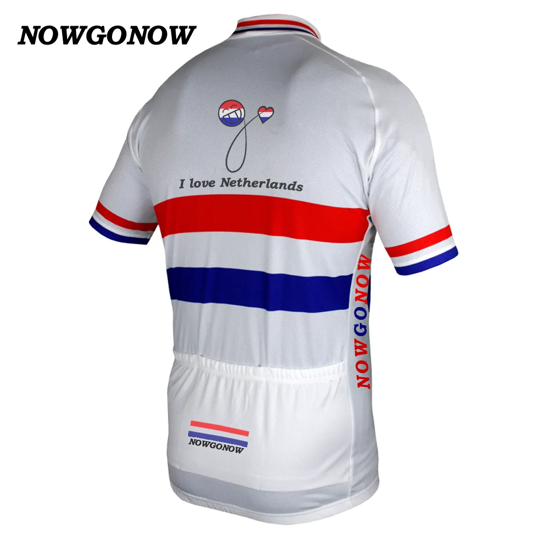 2017 maglia da ciclismo abbigliamento nazionale olandese squadra olandese abbigliamento da bici bici da corsa mtb abbigliamento da strada di montagna NOWGONOW pantaloncini con bretelle gel pad
