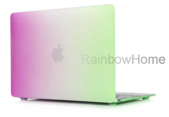 Dazzle Color Matte Hard Rubberized Cave Cover Protector for MacBook Air Pro with Retina 12 13 15インチラップトップクリスタルカラフルレイン2704983