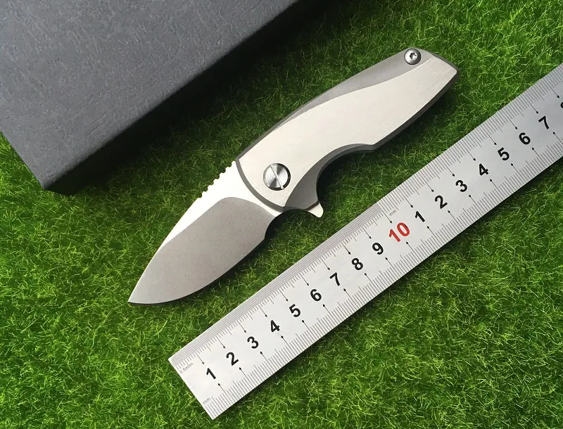 Malyshev Gnome Folding Nóż Kieszonkowy Nóż Outdoor D2 Blade Ze Stali Nierdzewnej TI Uchwyt Survival Narzędzie do polowania darmowa wysyłka