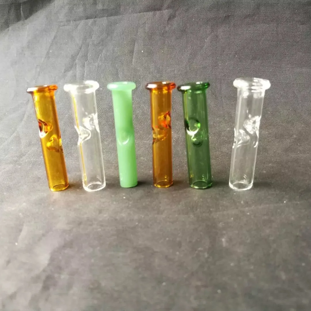 Accessoires de bangs en verre d'aspiration, Pipes à fumer en verre colorées mini-tuyaux à main multi-couleurs Meilleurs tuyaux en verre à la cuillère