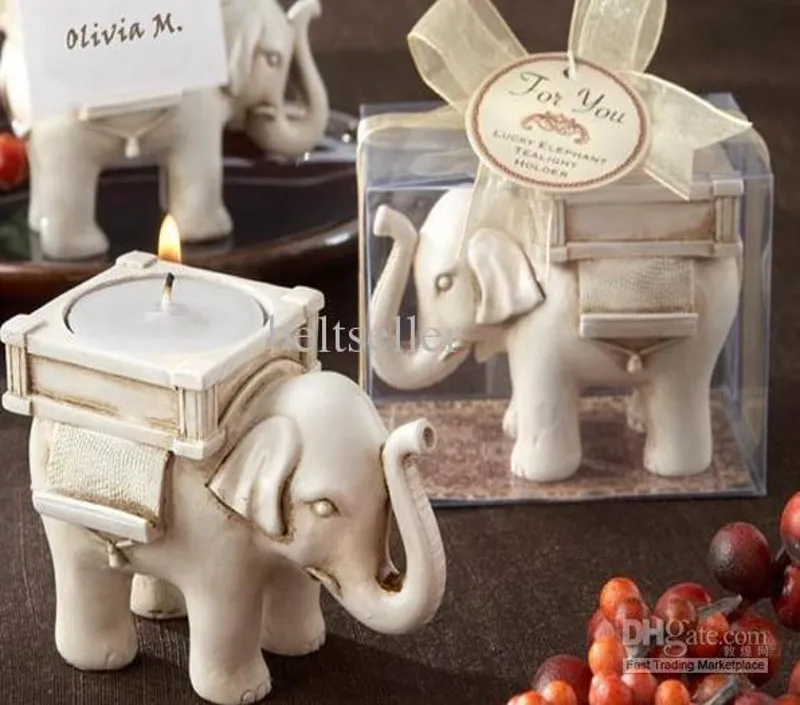 Lucky Elephant Candles Holder Tea Light Candles Holder Wedding Birthday