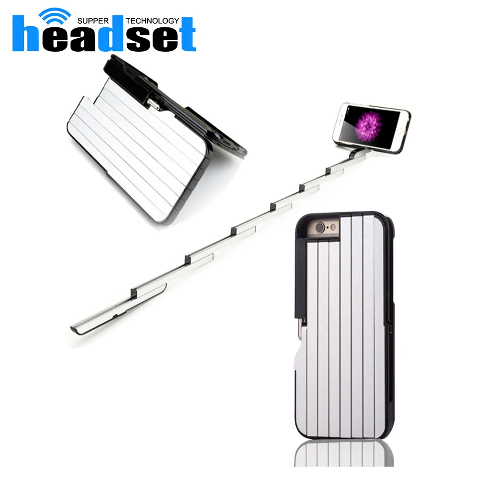 2in1For iPhone6 ​​/ 6Plus Stickbox PHONE CASE + SELFIE STICK + 블루투스 원격 셔터 편리하고 세련된 휴대 전화 쉘 hidde